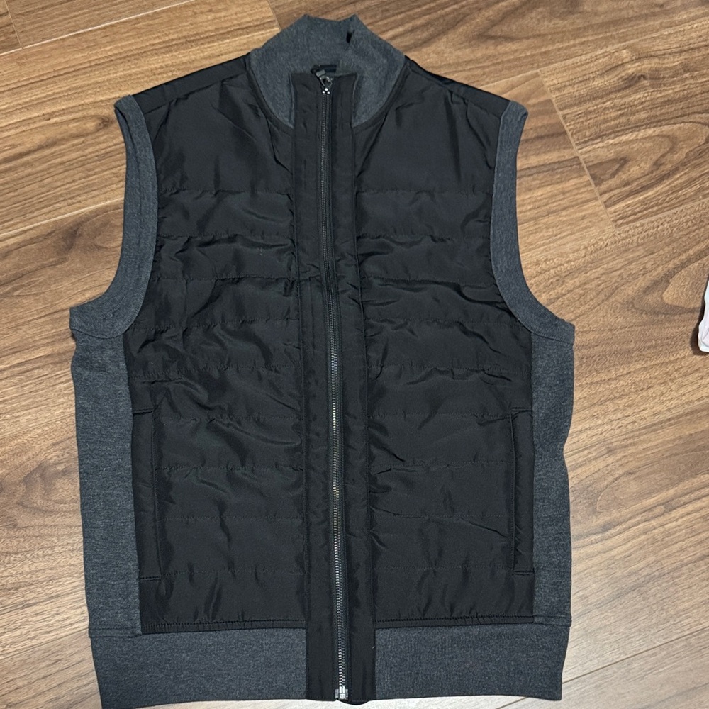 Banana Republic Factory Black and Gray Vest